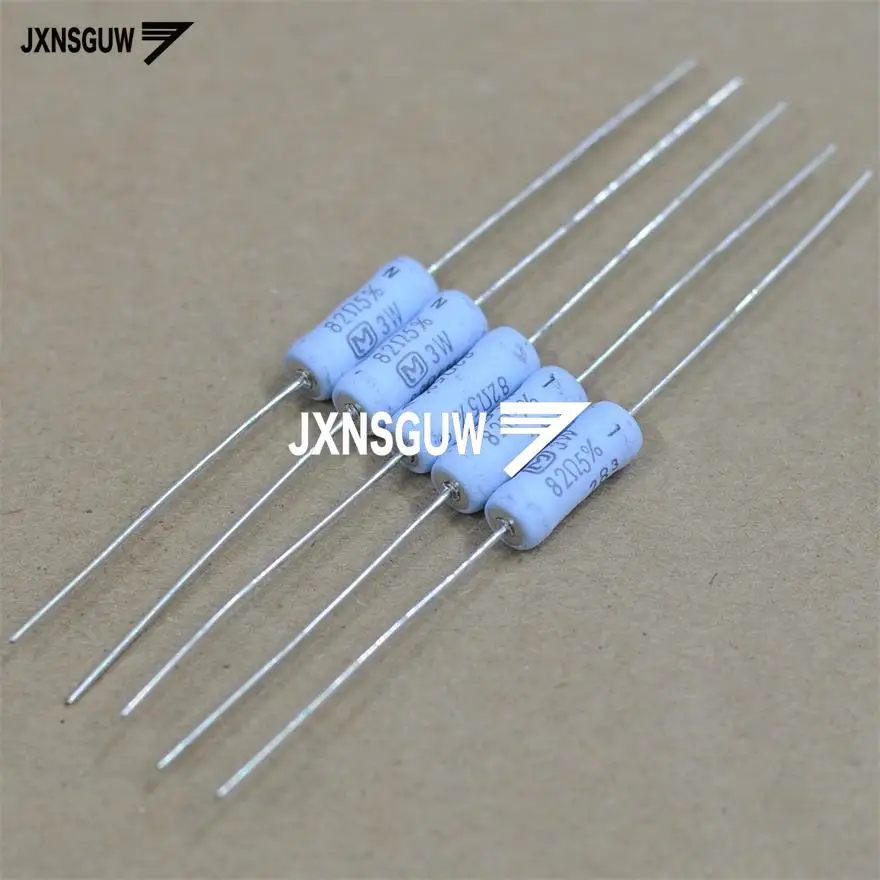 

10PCS NEW Matsushita 5% 3W82R Metal oxide film resistor 3W 82R Fever resistance 82R 3W 82ohm 82Ω