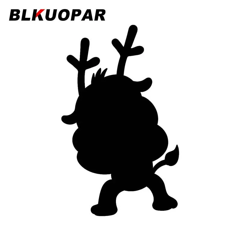 BLKUOPAR für Cartoon-Hirsch mit Spottfunktion, Gesichtsausdruck, Autoaufkleber, kreative Okklusion, Kratzaufkleber, Motorrad-Auto-Styling