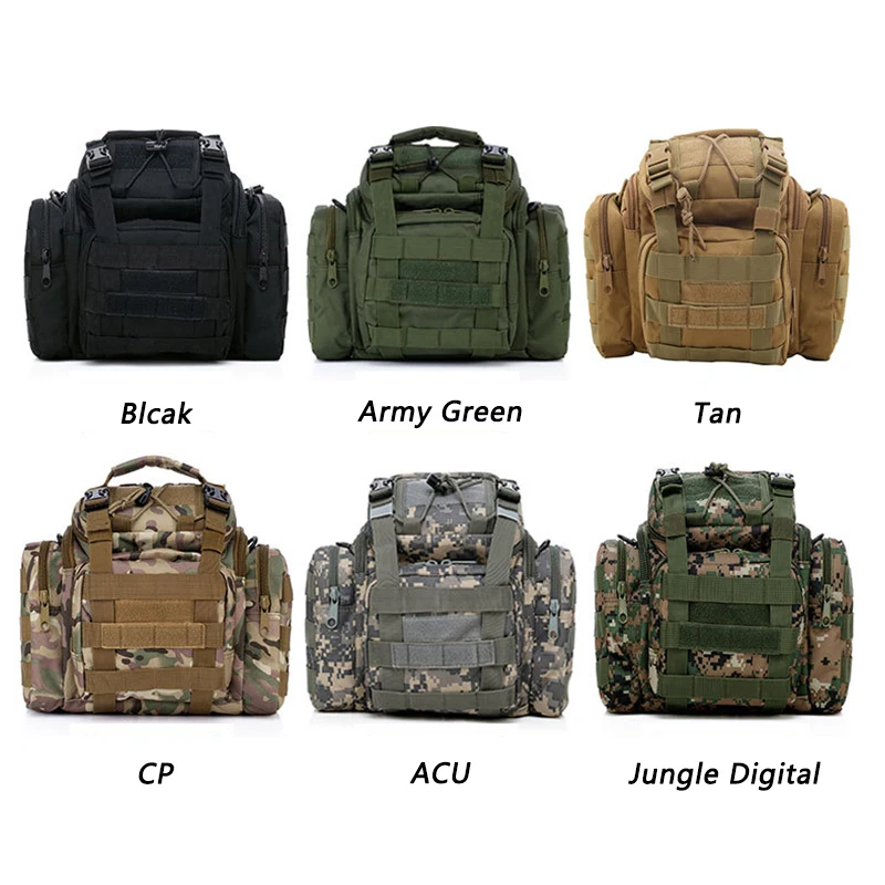 Tactical Bag Oxford Cloth Waterproof Camping Army Fan Messenger Camouflage Outdoor Tactical One-shoulder Lure Backpack