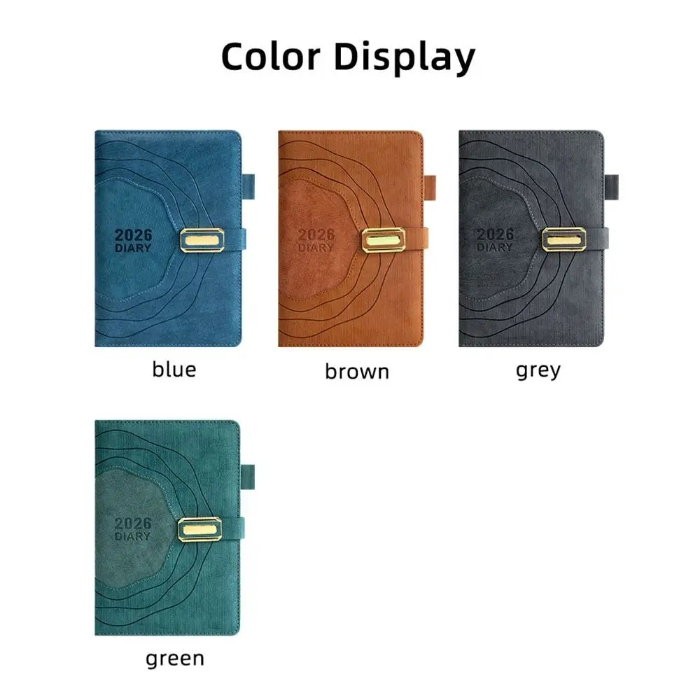 365 يومًا في اليوم 2026 جدول إنجليزي المفكرة صفحة واحدة خطة كتاب كفاءة القائمة المهام دفتر الانضباط الذاتي المحمول