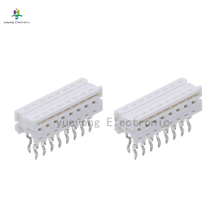 20Pcs White IDC Connector Picoflex 2.54mm pitch type ribbon cable connectors types 4P 6P 8P10P 12P 14P 16P 18P 20P 24P 26P