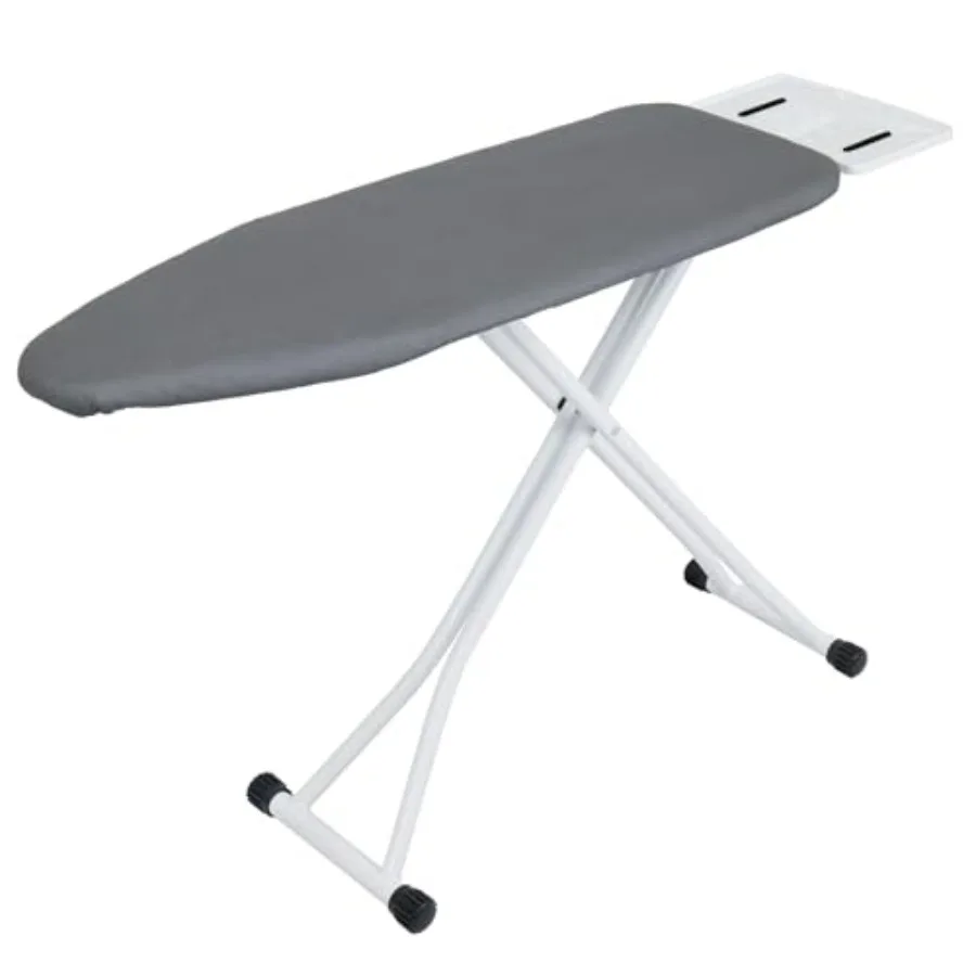 

Ironing Board 48" X 13" with Safety Iron Rest Height Adjustable Iron Table Features Reinforced Steel Legs, Heat Resistant Cover,