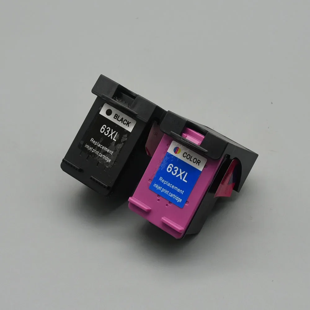 63XL استبدال معاد تصنيعها لطابعة HP 63 خرطوشة الحبر Deskjet 1110 1111 1112 2130 2131 2132 2133 2134 2136