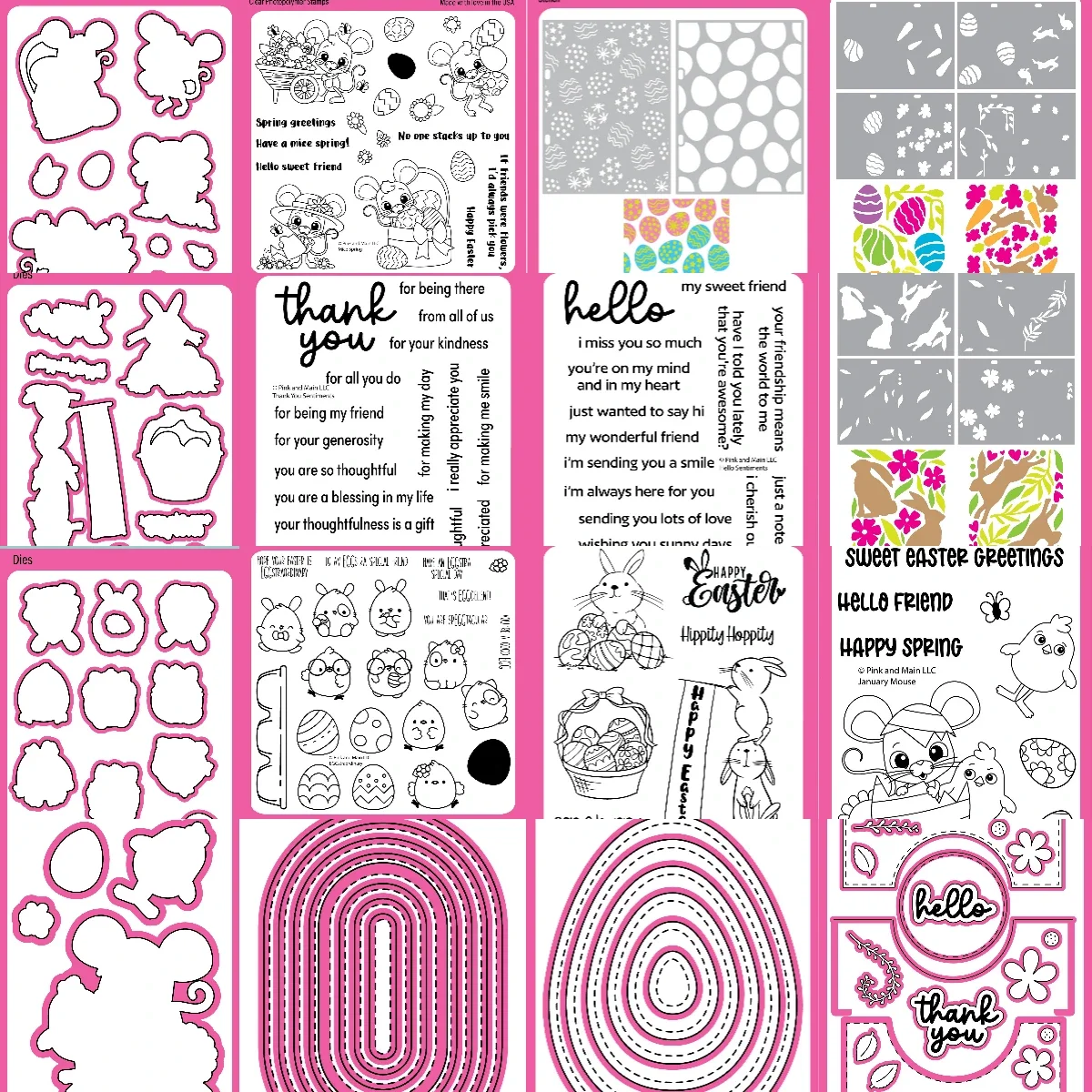 

Easter Flag 2025 New Metal Cutting Dies Stamp Stencil For Diy Scrapbooking Crafts Maker Photo Album Template Handmade Decoration