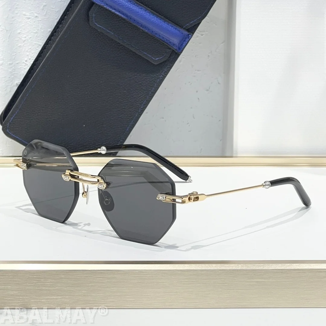 

T-HE TROFEO 50-18-141 Top Quality Mens Sunglasses for Women Classic Punk Luxury Acetate UV400 Designer Sunglasses with box