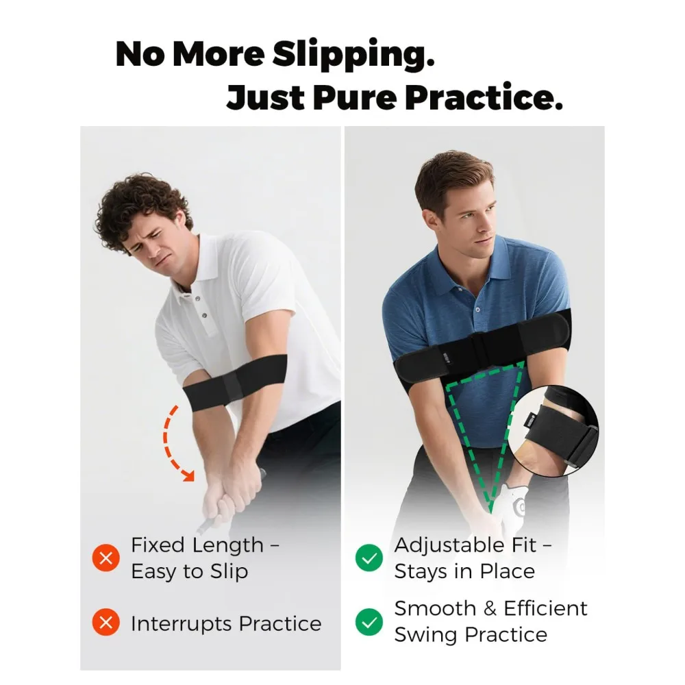 Golf Swing Beginner Aids Armband Connect-Easy Correct Training Swing Gesture Alignment Pro Power Brace Smooth Band Practice Tool