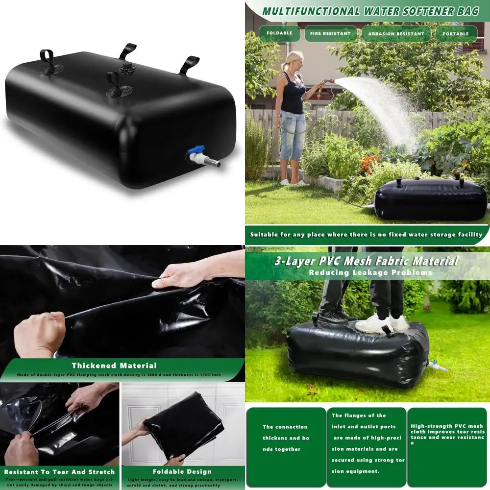 Tanque de água dobrável de grande capacidade - Bexiga de armazenamento portátil de 3000L/792.5Gal para alívio de queda
