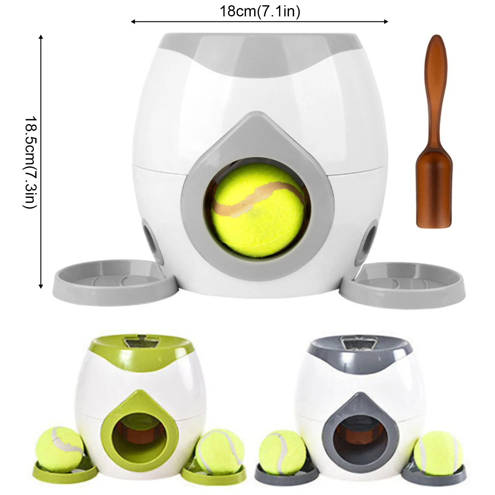 

2 In1 Dog Tennis Interactive Toy To Relieve Boredom Automatic Food Leakage Reward Machine Feeder for Large Medium and Small Dogs