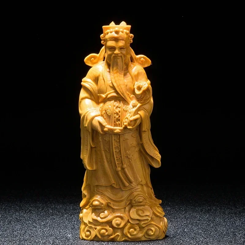 15 см фэн-шуй FU LU SHOU статуя трех богов деревянная статуя ремесла Бог талисман молится статуя домашний декор
