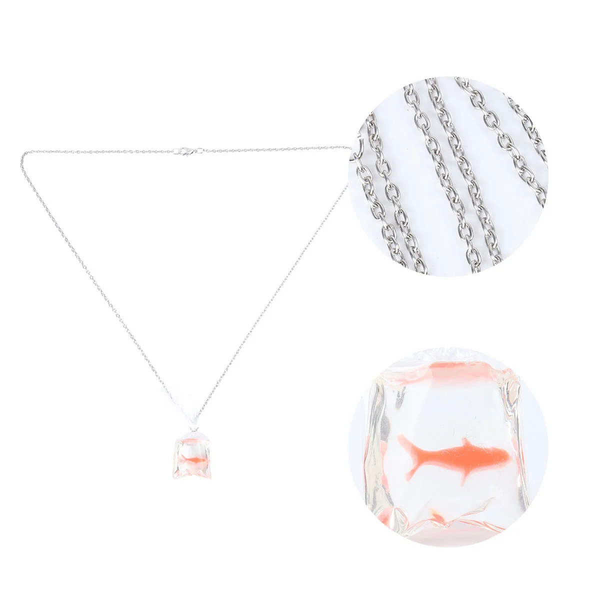 

Jewelry Adorable Fancy Carp Necklace Novelty Resin Pendant Fish Water Bag Creative Child