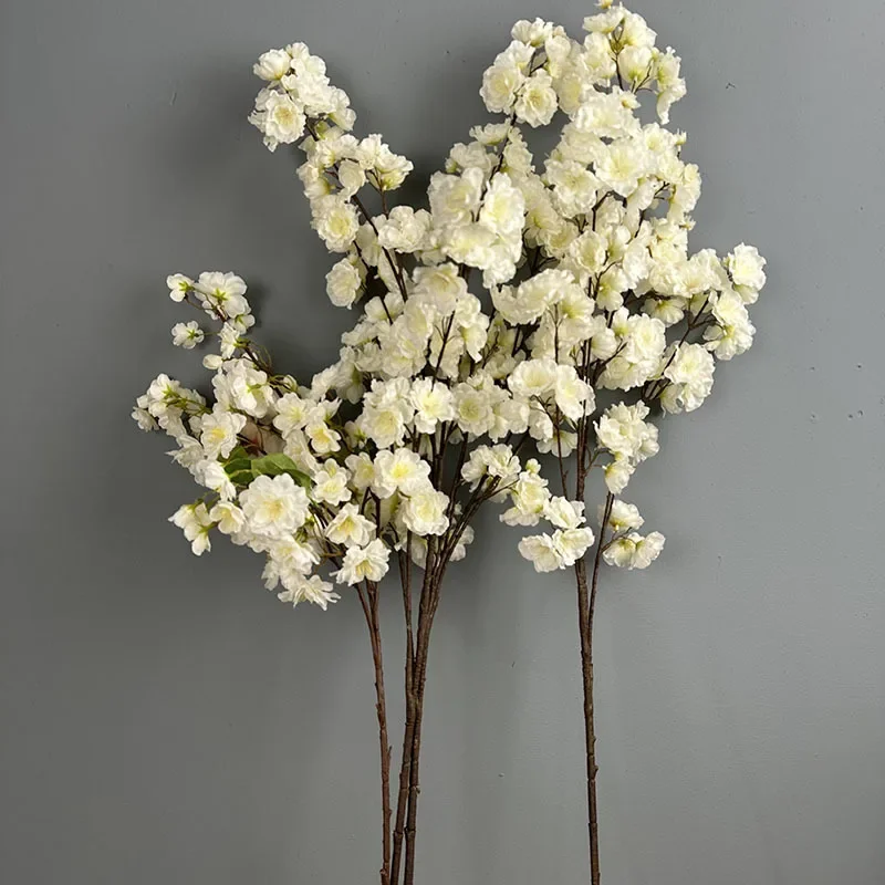 2 Stück Simulationsblumen Seiden-Kirschblüten in Rosa für Hoteldekoration, 126cm Künstliche Kirschblütenzweige – Detail 21
