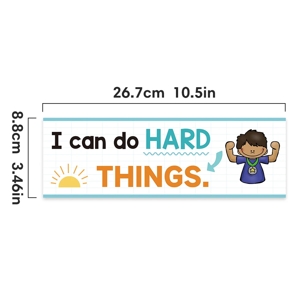 Growth Mindset Classroom Motivational Inspirational Educational Learning Card Homeschool Wall Decor Teaching Aids English Poster