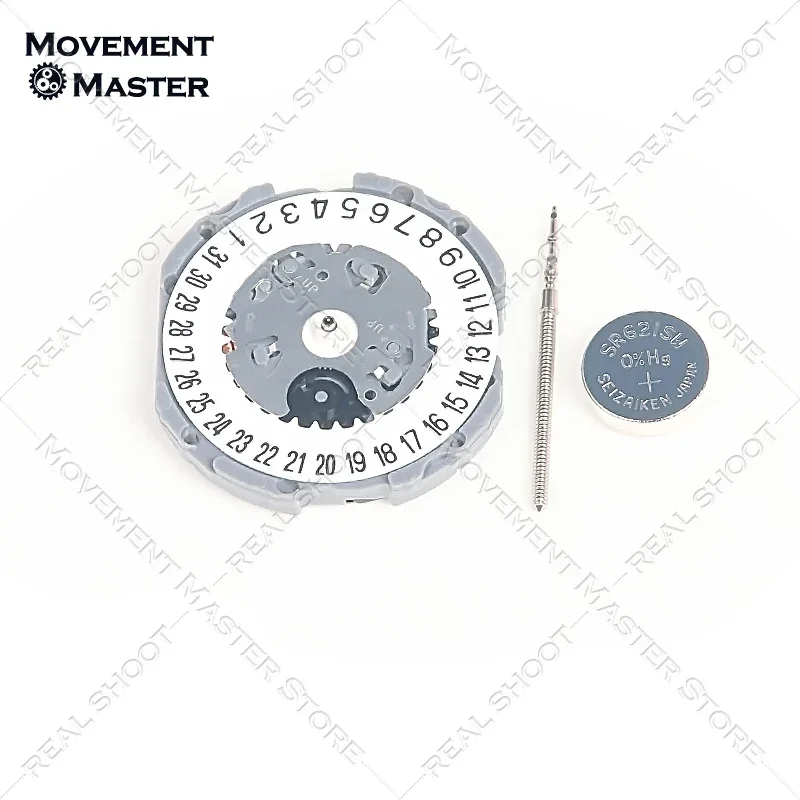 TMI VJ12 무브먼트 VJ12B 쿼츠 무브먼트 3 핸즈 데이트, 3/6 일본 오리지널 시계 무브먼트 액세서리, 신제품