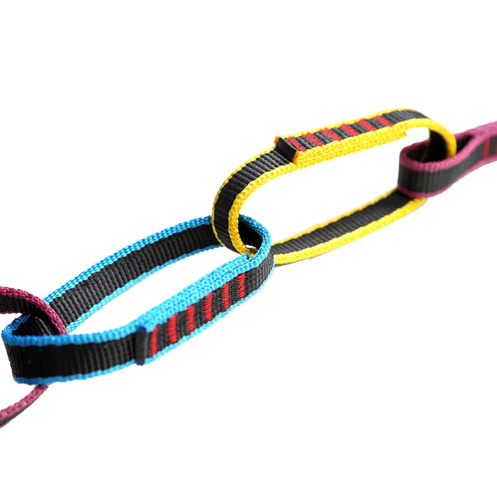 22KN Outdoor Rock Climbing Multipurpose Nylon Wear Resistance Chrysanthemum Rope Equipment Ring Mountaineering Equipment