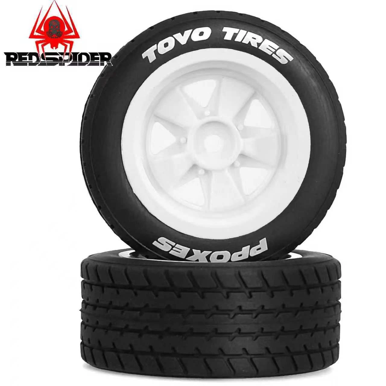 Set di ruote e pneumatici RC da 4 pezzi 60 mm per Tamiya M03 M04 M05 XM01 MJX 14303 14304 |   Cerchio in plastica con gomma |   Parti di aggiornamento