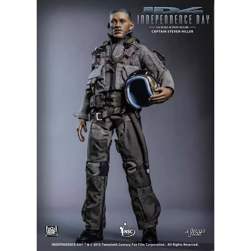 In Stock Original Action Toys ID4 Captain Steven Hiller INDEPENDENCE DAY 1/6 Male Soldier Action Model Art Collection Toy Gifts