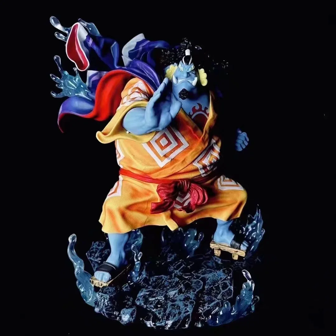 

Anime One Piece Fish Terran Jinbe Battle Ver. GK PVC Action Figure Statue Collectible Model Kids Toys Doll Gifts 33cm