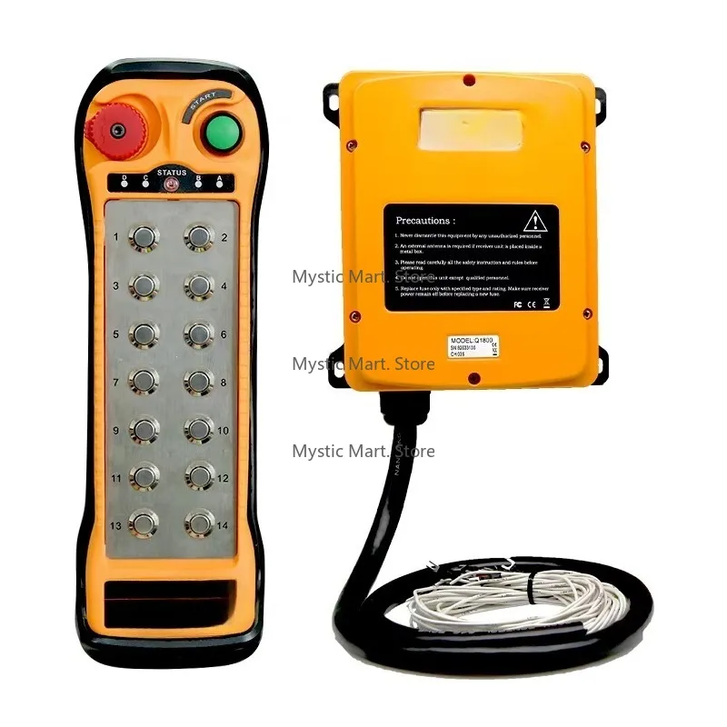

LCC Q1400 14 Keys 433mhz Wireless Crane Remote Control Transmitter Module and Receiver