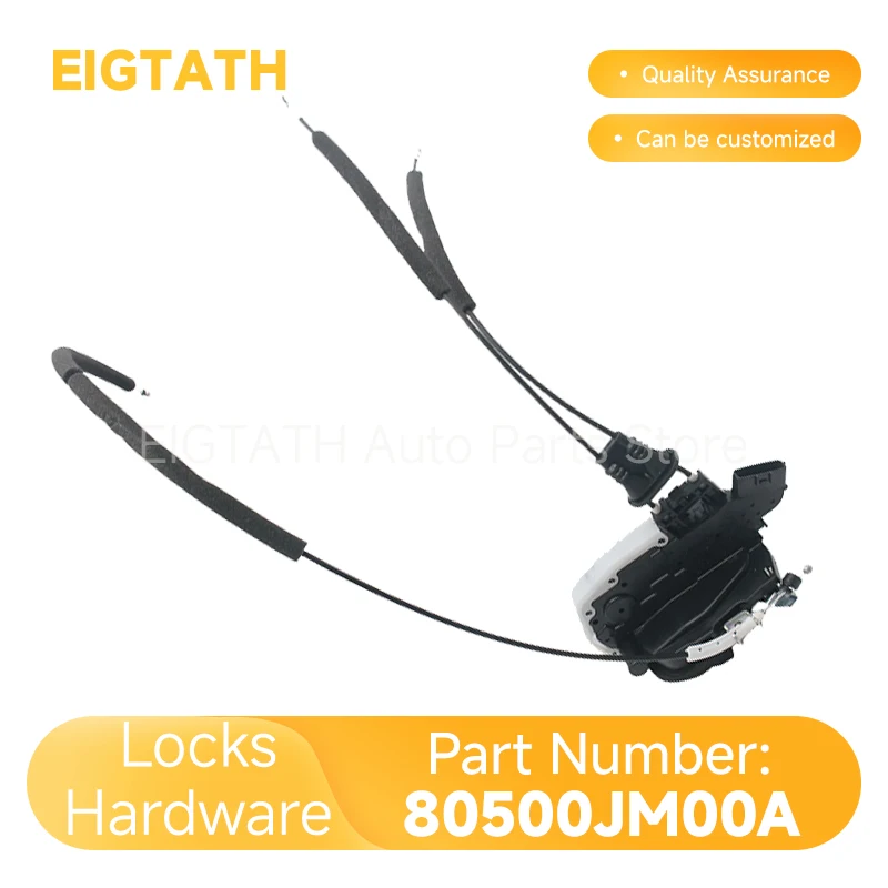 

2-контактный новый замок передней двери в сборе, хорошее качество для Nissan Versa 2007-2012 1.6L, оптовая продажа автомобильных аксессуаров 80500JM00A 80501JM00A