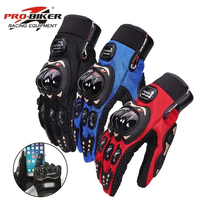 

RidingTribe Touch Screen Gloves Fall Resistant Non-slip Racing Cycling Gloves Summer Knight Breathable Motorcycle Bike Gloves