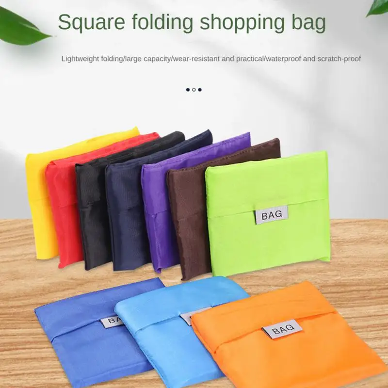 Bag Polyester Foldable Reusable Hand Shoulder Shop Bags Grocery Bags Eco-friendly Shopping Bag