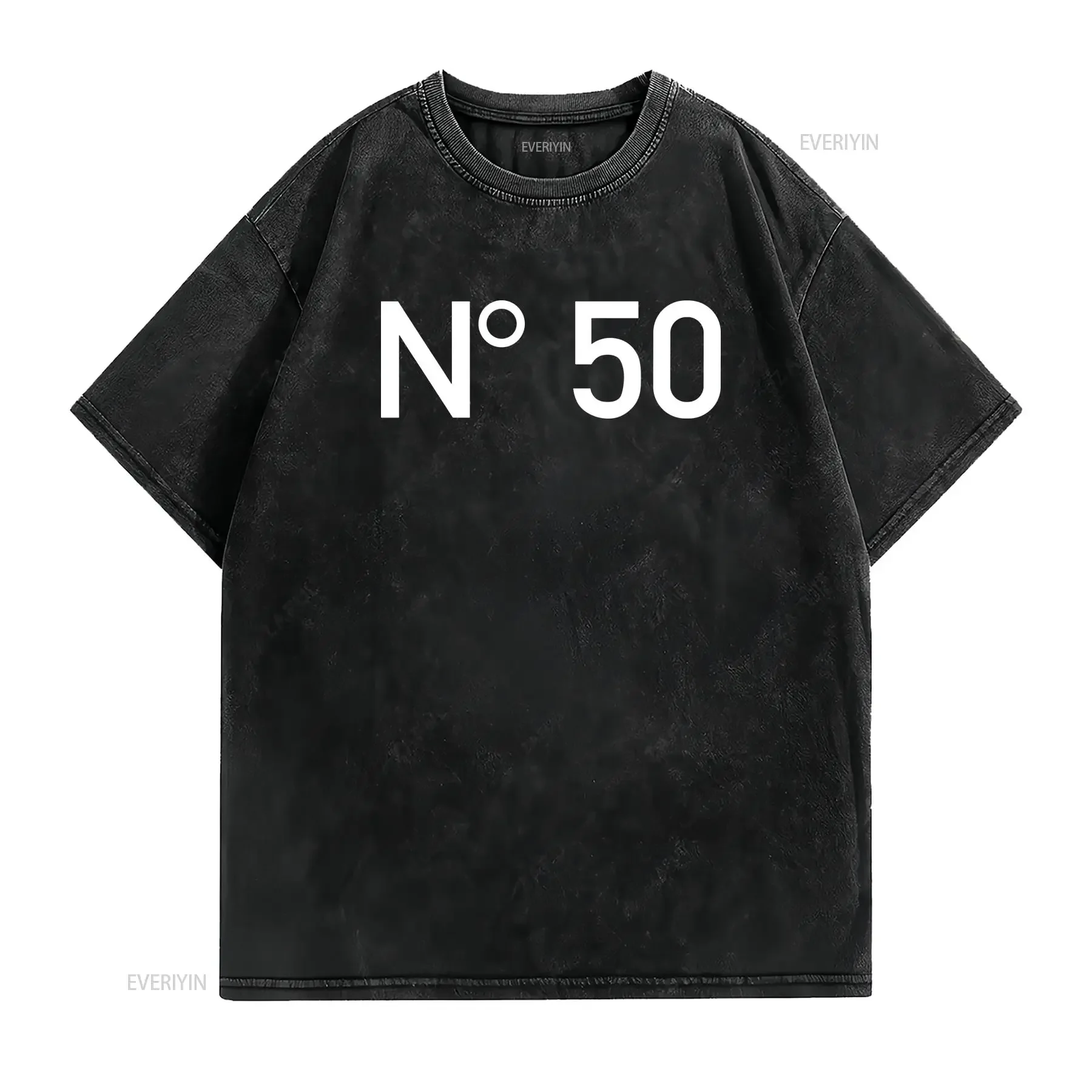 50th Birthday T Shirt Party Fifty Fiftythe Crew Hello 1975 Bday 50 Years Old vintage Washed Top For Everyday Wear Comfortable