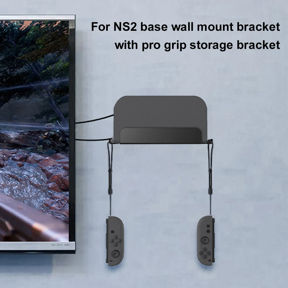 Soporte de consola montado en la pared para Switch 2, estante de almacenamiento para consola de juegos, soporte colgante de pared, accesorios de juego