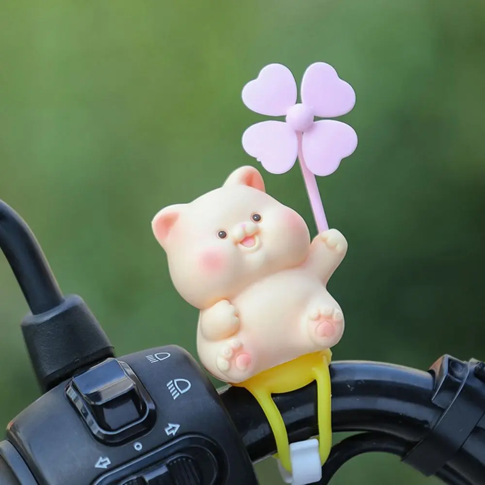 With Straps Animal Windmill Car Ornaments Cartoon Mini Windmill Deer Motorcycle Ornament Cute Animal Windmill Car Accessories
