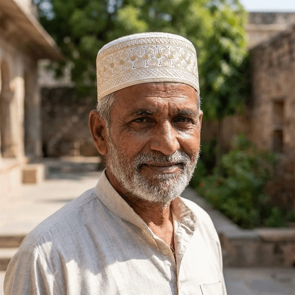 

Arabian Headwear Traditional Muslim Hat Ethnic Style Round Islam Flat Cap Thin Breathable Embroidery Jewish Hat Prayer Use