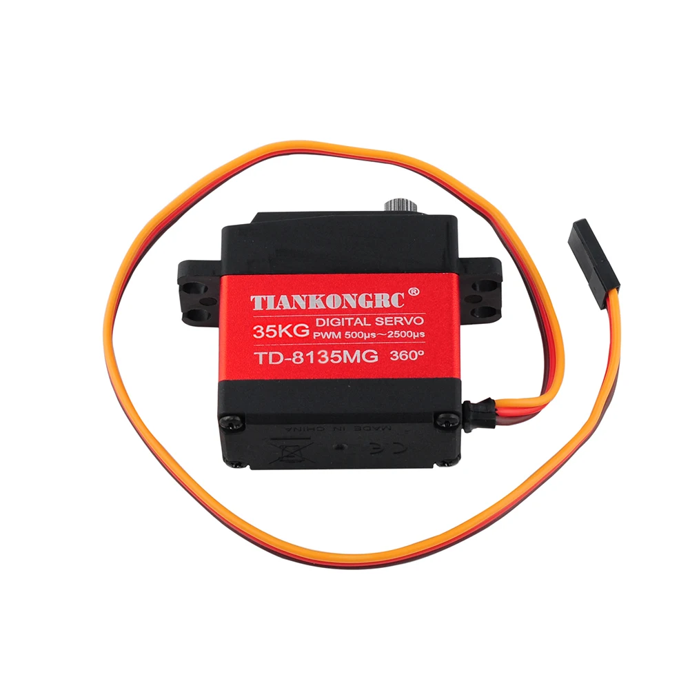 TD-8135MG デジタルモーターサーボ 35 キロ 360 度連続回転高トルク金属シェル防水 RC カーロボット DIY おもちゃ