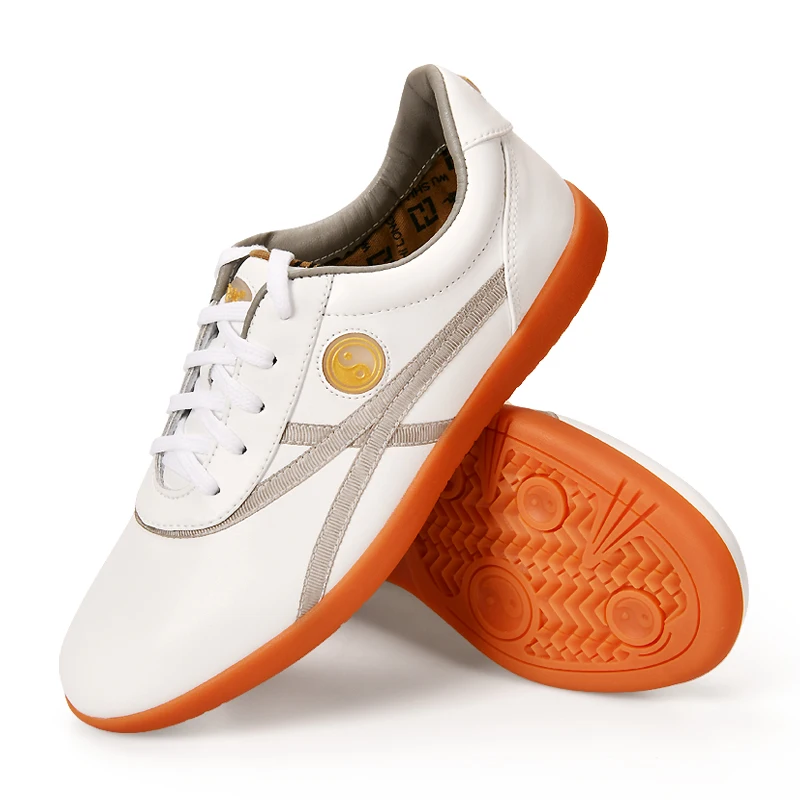 جلد البقر الأصلي الاصطناعية LeatherTai Chi أحذية للكونغ فو وشو فنون الدفاع عن النفس لينة مرنة وحيد خفيفة الوزن الرجال النساء #6