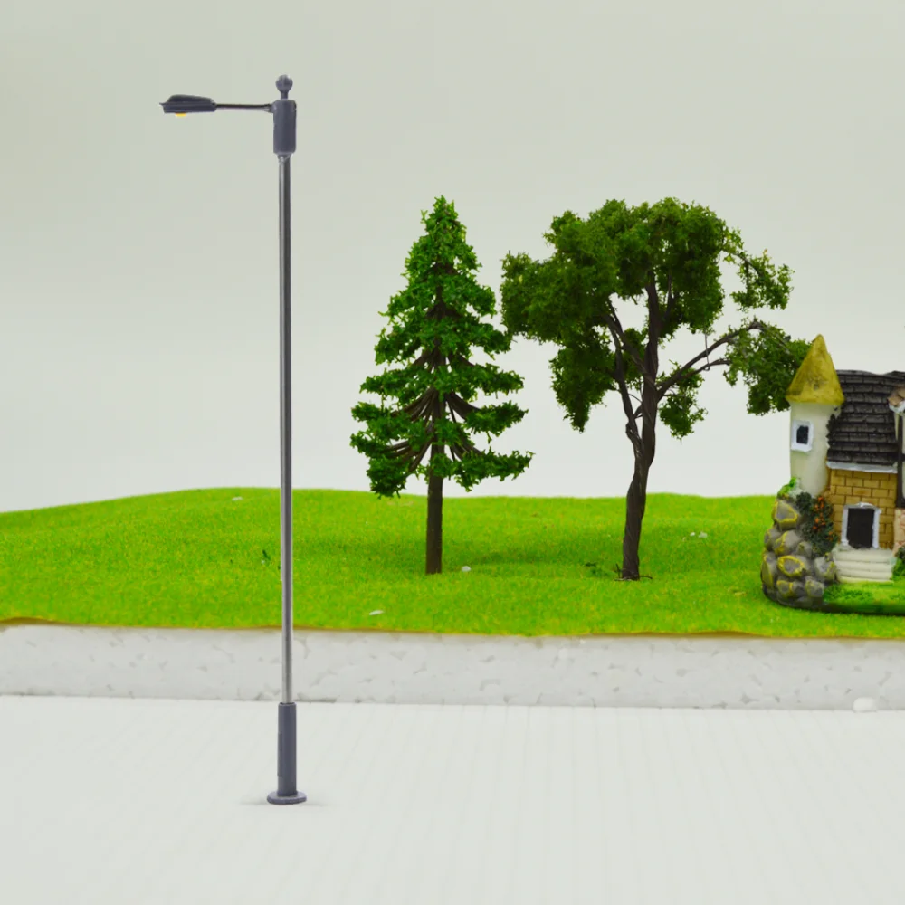 5pcs 1:300-1:75 Scale Railway Train Lamp Metal Single -head Light 3V LED Architecture Building Landscape Decoration for Diorama