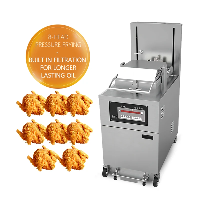 K FC Chicken Express Broaster Fried Chicken High Pressure Fryer Machine Professional Fried Chicken G  as Pressure Fryer