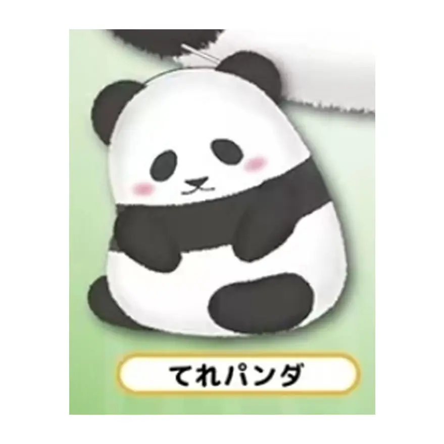 Lindo y esponjoso juguete de peluche suave rubor Mofumofu Panda bolsa de felpa auriculares de bambú bolsa de almacenamiento de cosméticos monedero regalos de cumpleaños