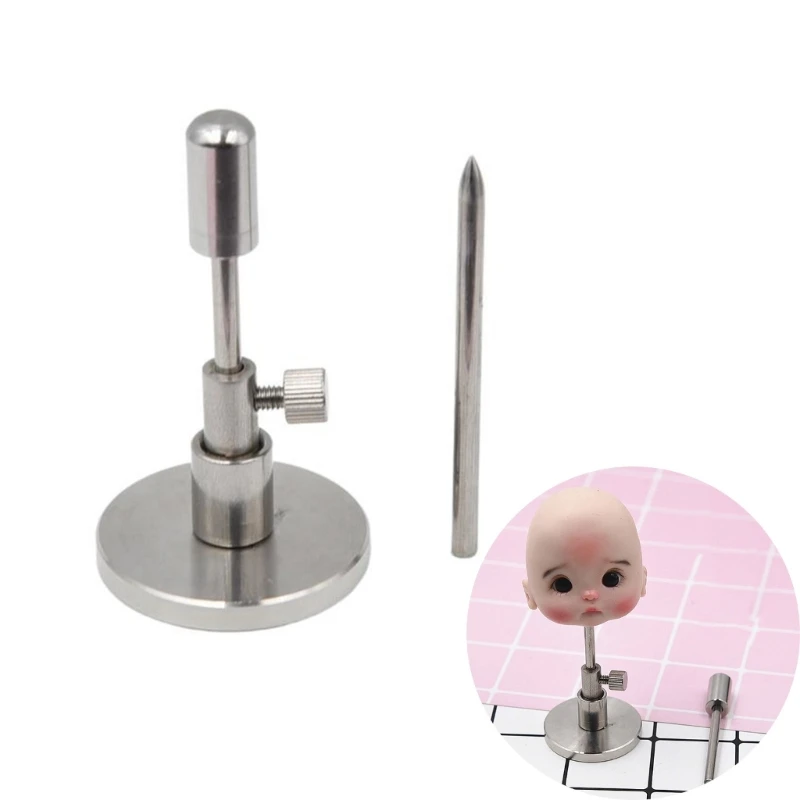 Alloy Baking Stand Soft Pottery Heads Support Workstation Convenient Sculpting Stand for Artists and Hobbyists