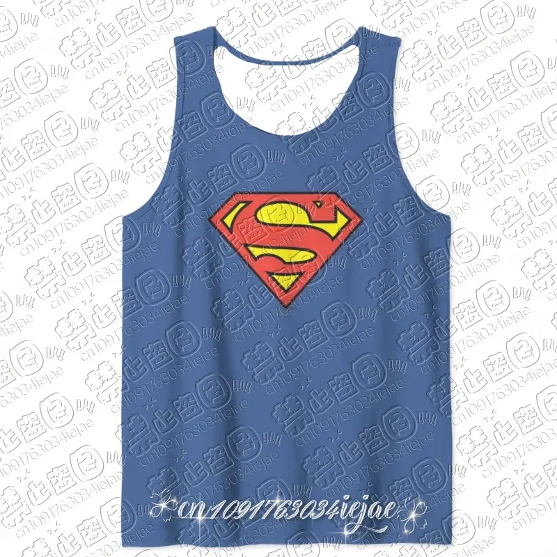 

2026 New Arriavl Summer Vest Superman Logo Tank Top Vest Environmental Protection Material For kid/Adult Tee Oversized