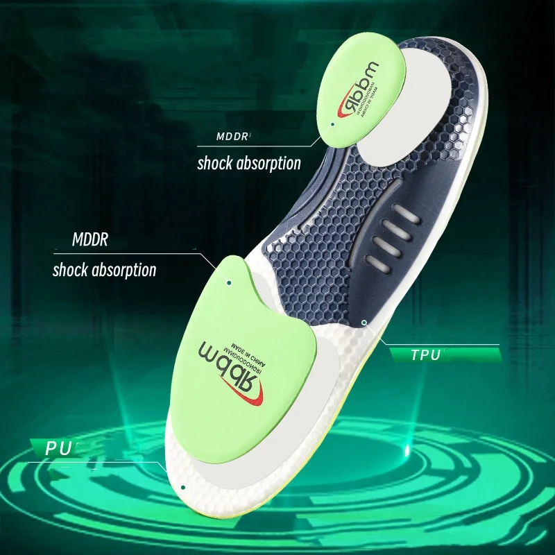 Insole Sports Orthopedic Arch Support Insoles For Men Women Deodorant Breathable Absorbent Perspiration Shock Absorbent Insoles