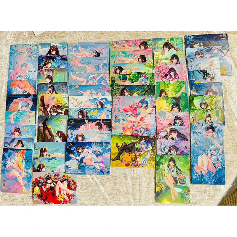 

Anime Goddess Story Hatsune Miku To youth series ACG sexy girl DIY homemade card set boy Toy collection Birthday Christmas gift