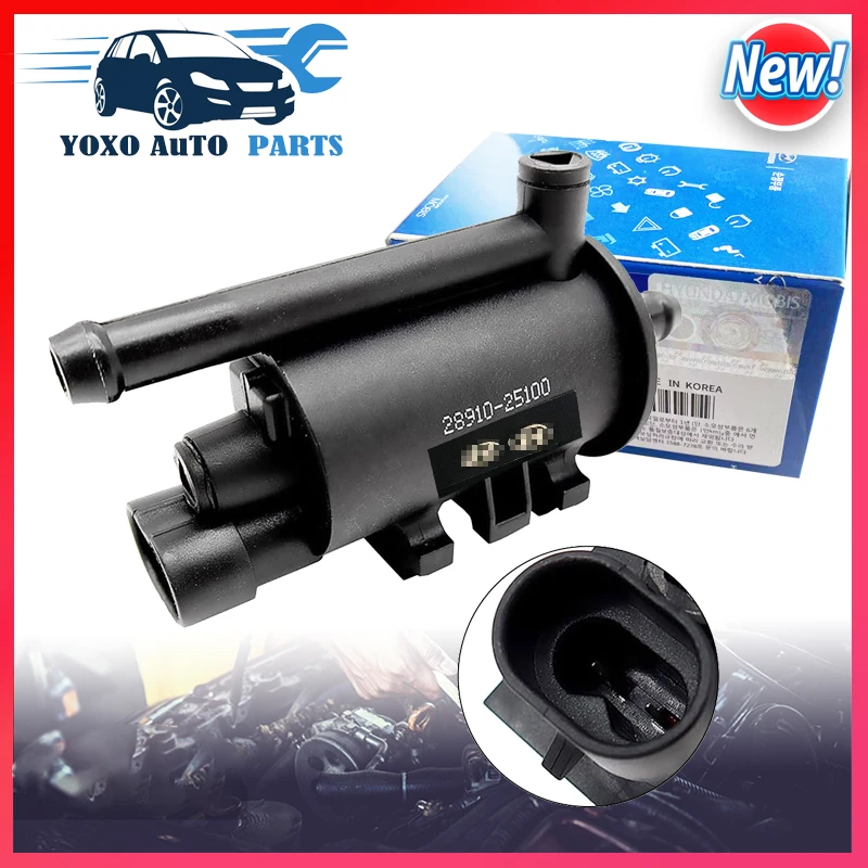 For Hyundai Genesis Coupe Santa Fe Sonata Tucson Kia Forte Koup Optima Hybrid Vapor Canister Purge Solenoid 28910-25100 14520663