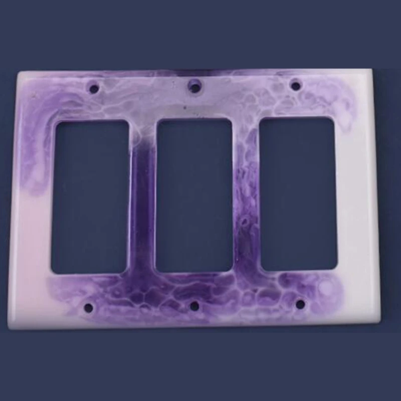 Y4QE Epoxy Resin Mold USB Socket Panel Light Cover Silicone Mould DIY Crafts Making Tool