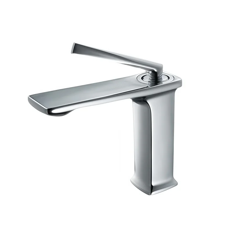 European Style Basin Hot and Cold Single Hole Household Bathroom Cabinet Wash Basin Countertop Basin Single Handle Faucet