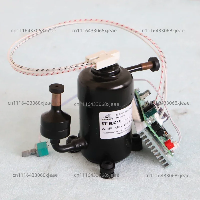 St19Dc Compressor 12V24V48V Max 450W Capacity R134A is suitable for portable refrigerators, mini air conditioners compressors