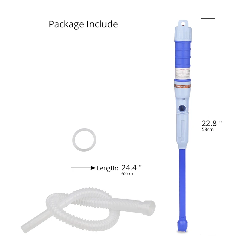 Bomba de aceite eléctrica portátil para coche, sifón de transferencia de líquido, funciona con batería, herramientas de Gas y agua, 1 unidad