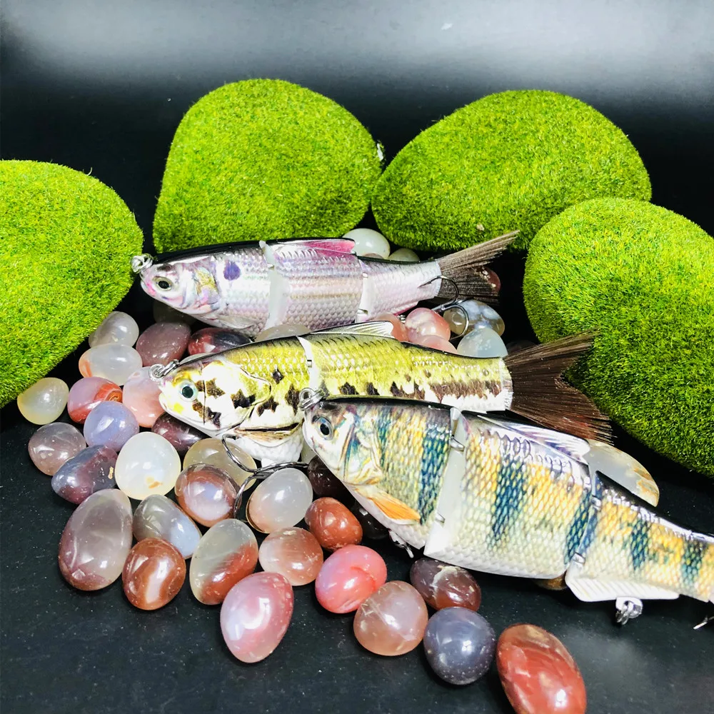 GREENSPIDER 2021 New Multi Jointed Hard Bait Lifelike joint bait Wobblers Sinking Swimbait Fishing Lure 130mm 32g Crankbait Lure