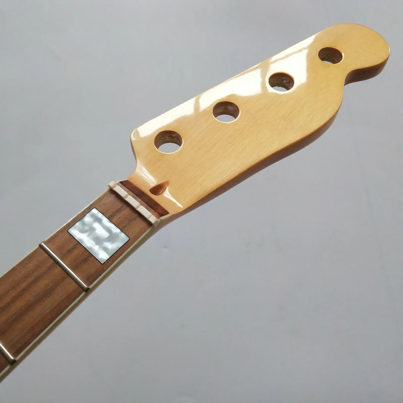 

Maple bass guitar neck parts 20 fret 34inch Block Inlay Rosewood Fretboard Gloss