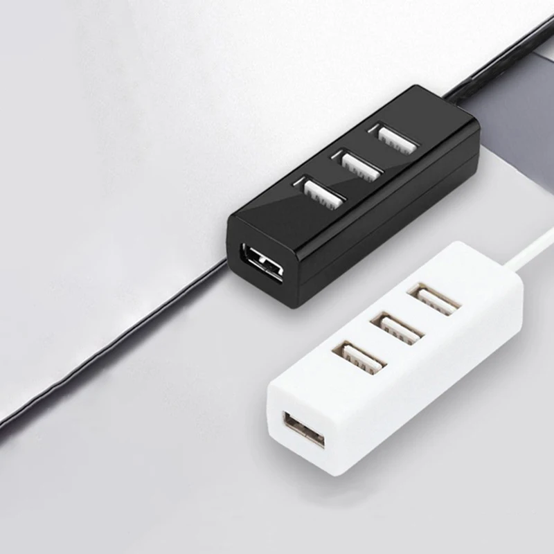 △ 1PCS USB Hub USB Separators High Speed 4-port USB Expander Power Hub Adapter PC Laptop Accessories