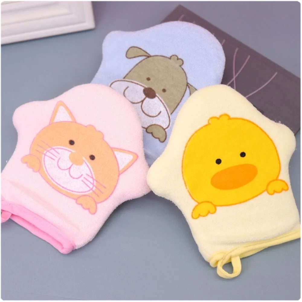 

Cute Super Soft Rubbing Towel Cotton Pattern Shower Sponge Animal Bath Ball Children