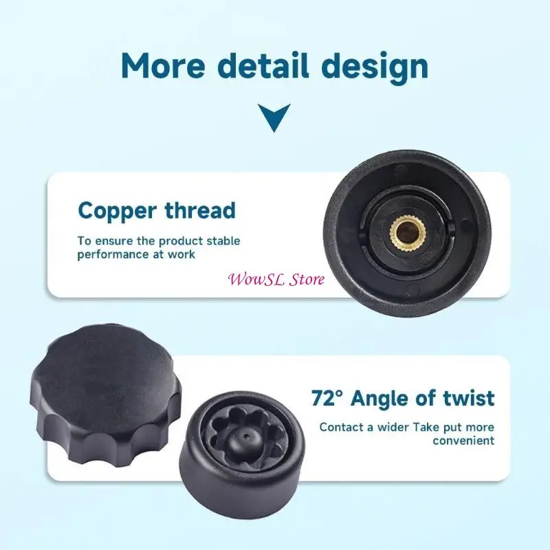 

Motorcycle Anti-Theft Lock Security Knob Fit for M6 Anti-Theft Socket Arm HX5E