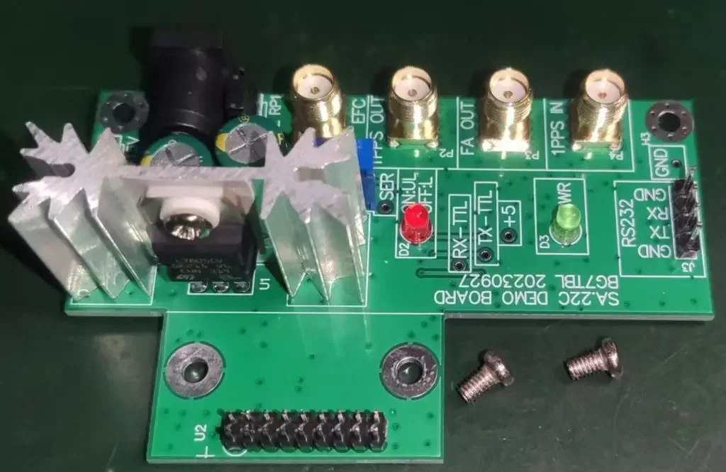 SA.22C Rubidium Interface Atomic Clock, Test Board, Multiplex Output