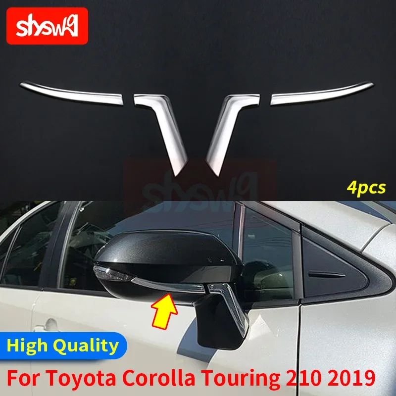 

For TOYOTA 2019 COROLLA TOURING 210S Side Mirror Garnish Cover Trim Car Exterior Styling Accessories 4Pcs